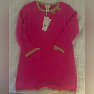 Lilly Pulitzer Fuchsia and Gold Knit dress 8-10